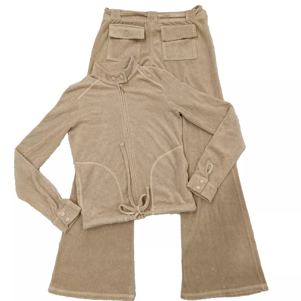 Vintage Juicy Couture Tracksuit Matching Set Medium Small Jacket Pants Pockets